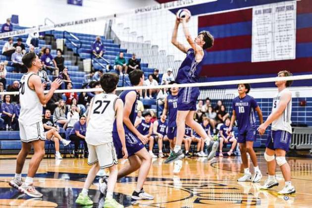 Springfield boys volleyball sets school record for wins in a single season