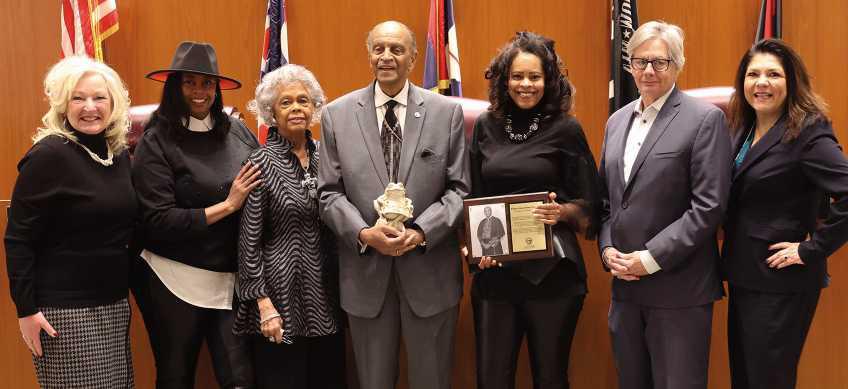 Commissioners induct Bishop Culp into Wall of Friends