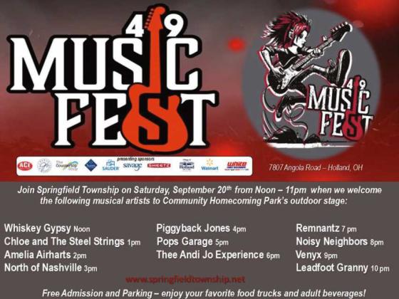 419 MusicFest artists to take the stage on September 20