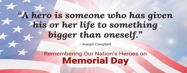 Memorial Day closings
