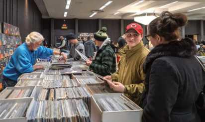 Customers shop at the Glass City Record Show held in February at the Stranahan Theater and Great Hall.