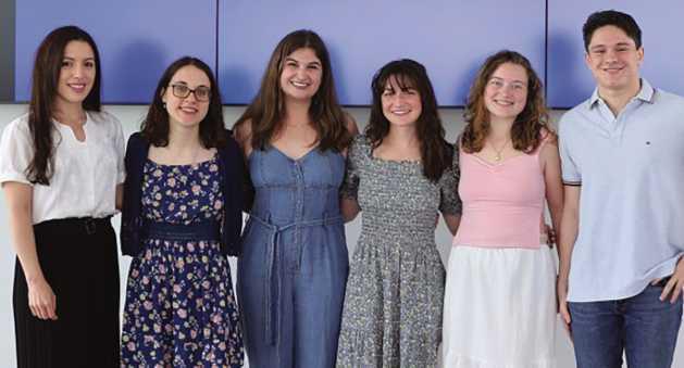 From left: Mary Robles, Kaitlyn Altobelli, Sydney Koeplin, Melayna Pongratz, Sanibel Kujawa and Freddy Muler. Not pictured: Jack Lehnert.