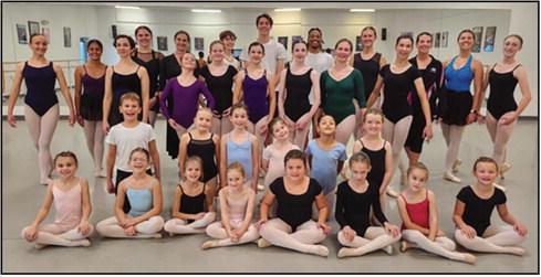 Area residents pictured are dancers in BTT’s “A Night Before Christmas At the Museum.”