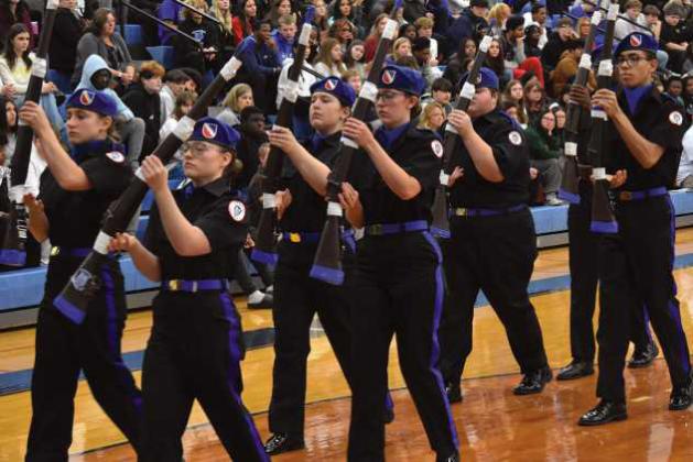 Springfield High School JROTC honors veterans through annual assembly