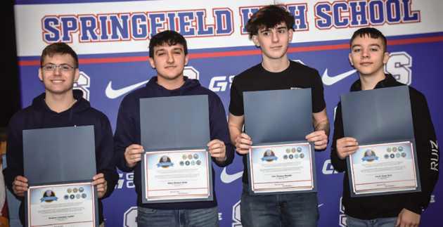 From left: Braden Carter, Aiden Ziehr, Cole Murphy and Gavin Ruiz.