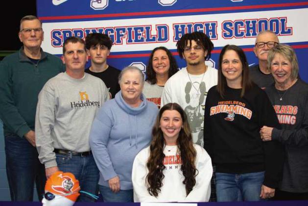 Ella Sigman signed on to the swim team at Heidelberg University.