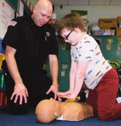 Twp. firefighters teach CPR to Dorr elementary students
